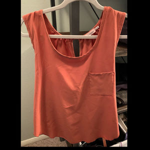 Orange Cross-back Tank (Anthro/Blu Pepper) Small